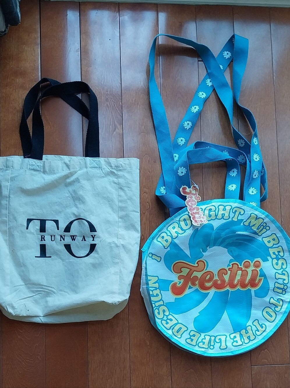 Bundle Of 2 Bags  Blue Round Crossbody Bag
